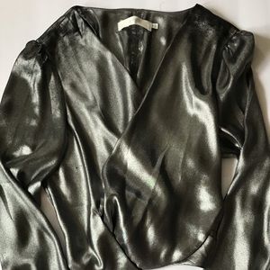 Metallic statement crop top